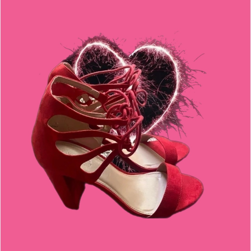 Charlotte Russe 4-inch lace-up block heel